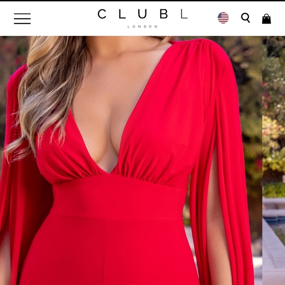 Red Jumpsuit Club L - Picture 3 of 5